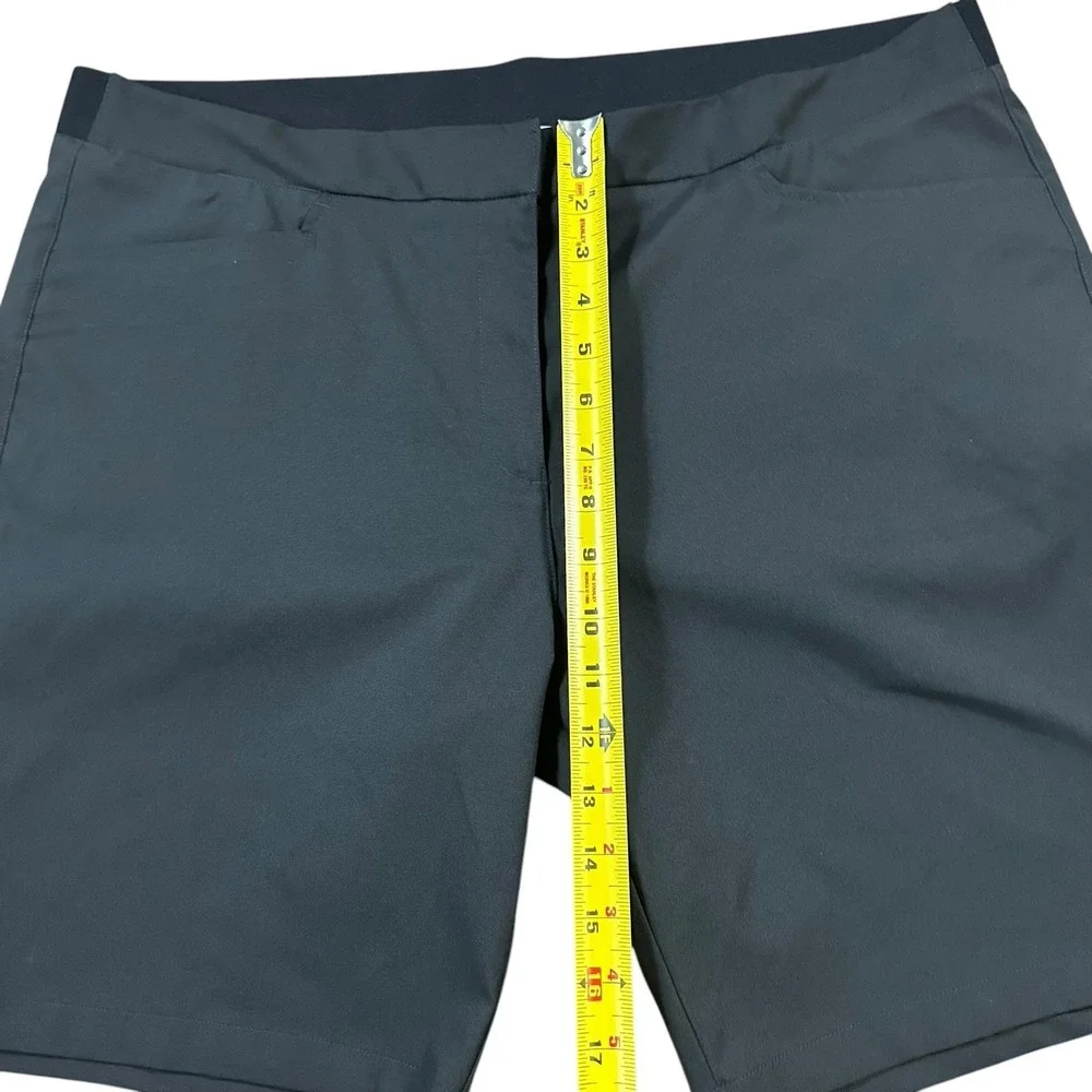Puma Noir Bermuda Golf Shorts Men's 2XL Black Solid‎ NEW READ